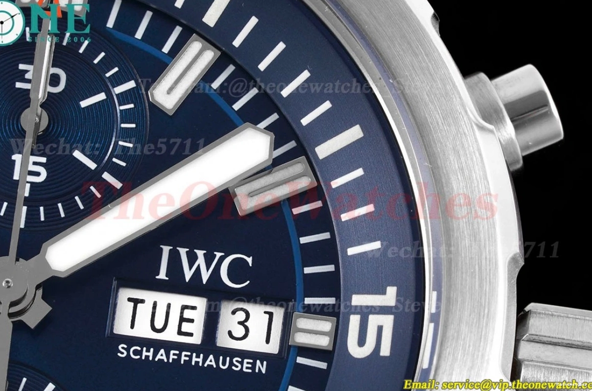 V6SF Chronograph 45mm SS Blue Dial A7750 Aquatimer SS 0410